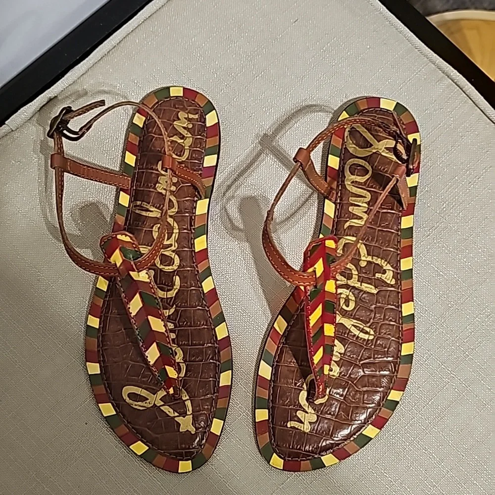 Sam Edelman Gigi 5 Leather Sandals - Picture 5 of 11